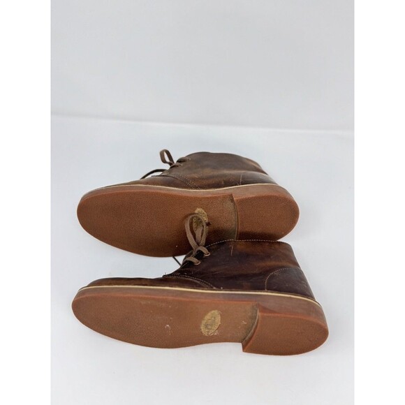 Clarks Womens Desert Boots Brown Leather Chukka Beeswax Ankle Bootie US 8.5 M - Picture 5 of 8
